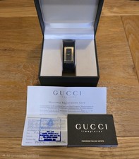 Gucci Gold Watch with Black