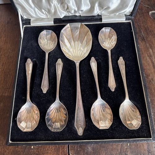 Vintage set epns fruit - of,