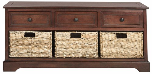 Dark cherry wooden storage - dark,