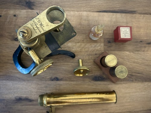 Antique microscope g wood - antique,