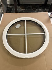 White Round circle upvc window