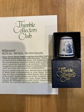 Royal Mosa Thimble The Milkmaid Bone China