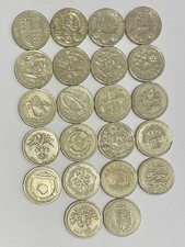 Round Pound Collection of 22 Coins 1984-2015 Circulated Condition