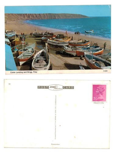 Postcard coble landing and - landing,