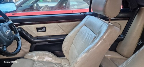 Audi cream leather interior - audi,