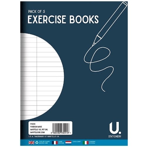 Pack lined exercise books 20 - 5,