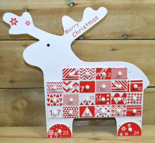 Wooden advent calendar with - calendar,