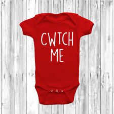 Cwtch Me Baby Grow Vest Bodysuit Short Long Sleeve Gift Present Shower Welsh