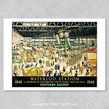 SR Waterloo Station Poster -