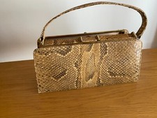 Vintage Python Skin Handbag - Around 1960s