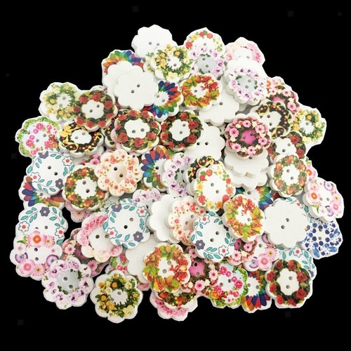 100pcs mixed bulk buttons - in,
