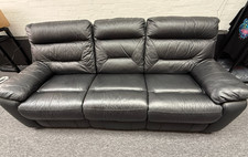 Black Leather Recliner Sofa