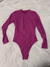 Sweaty Betty Brand New Tidal Xtra Life Long Sleeved Pink Swimsuit Size M