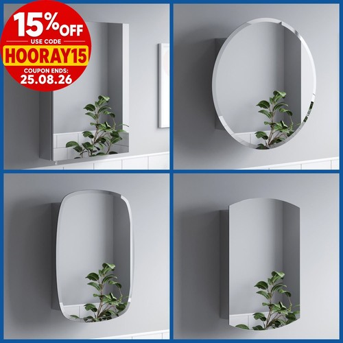 Bathroom single door mirror - single,
