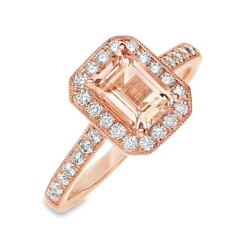 Ladies 18ct rose gold diamond - gold,