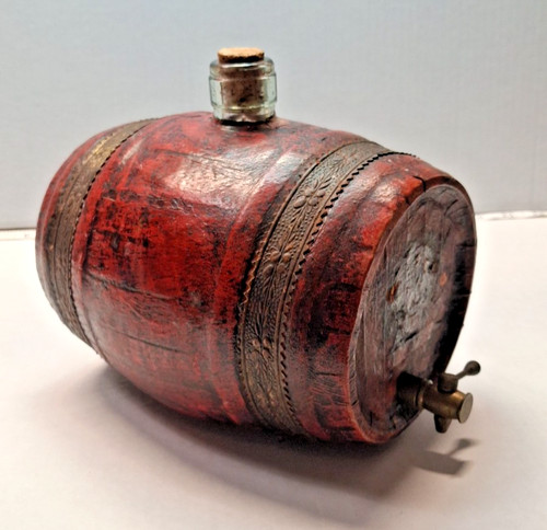 Rare old leather wrapped wine - rare,