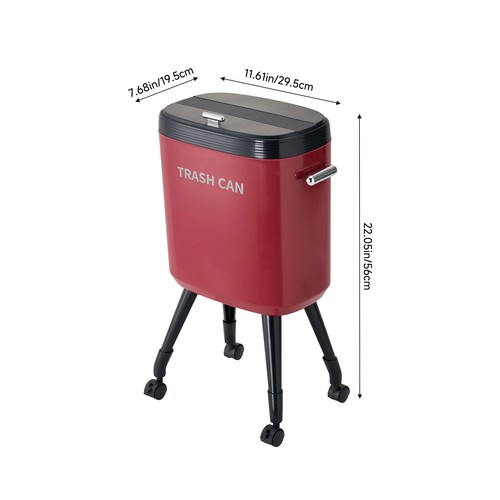 Kitchen waste bin with wheels - bin,