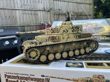 Tamiya RC 1/16 Panzerkampfwagen IV Full Option Tank Rare M Wittman Wiking Div