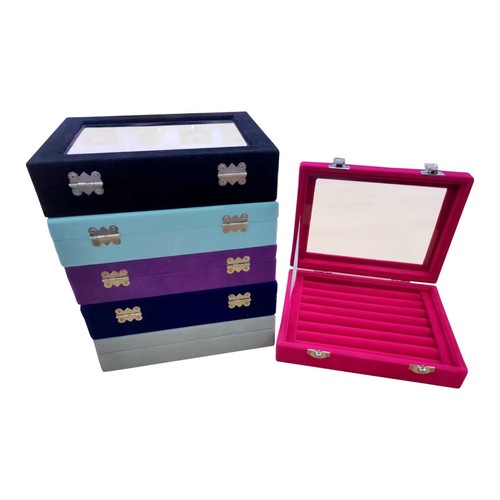 Jewellery storage velvet box - velvet,