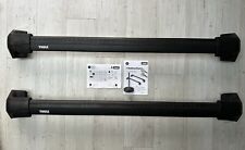 Thule Edge WingBar Black Roof Bars for Ford Ranger/Raptor Double Cab 11-22