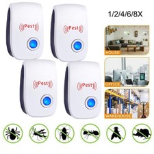 UK Plug Ultrasonic Pest Control Repeller Insect Control Mosquito Mouse Repellent