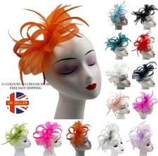 Fascinator New Women's Small Headband Clip Hat Weddings Ladies Races Royal Ascot