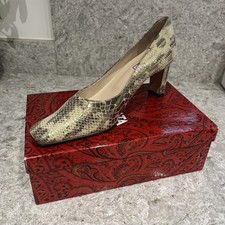 Renata Iridescent Leather High Heel Shoes And matching Clutch Bag UK 5.5 EU 38.5