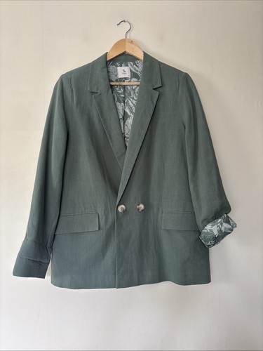 Green blazer jacket - green,