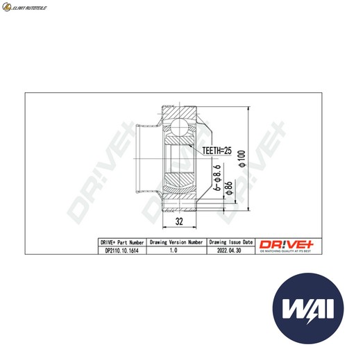 Joint kit driveshaft - joint,