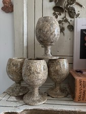 Set of 4 Vintage fossil dragon