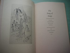 THE SONG OF SONGS H/BACK SLIPCASE 1967 1ST FOLIO SOCIETY - COPPER ENGRAVINGS
