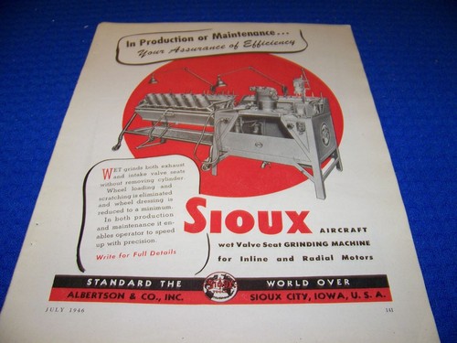 1946 sioux grinding machine - sioux,
