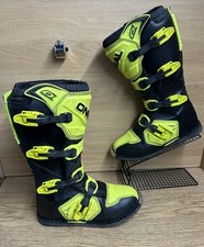O’Neal Rider MX Motocross Boots Black Off Road ENDURO Yellow US 10 UK 9 EU 43 