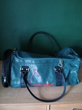 Vintage Head Holdall Gym Sports Tennis Bag Dark Green Black Retro 90s