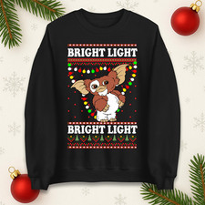 Gizmo Gremlins Bright Light Funny Christmas Jumper Holiday Gift Xmas Sweatshirt
