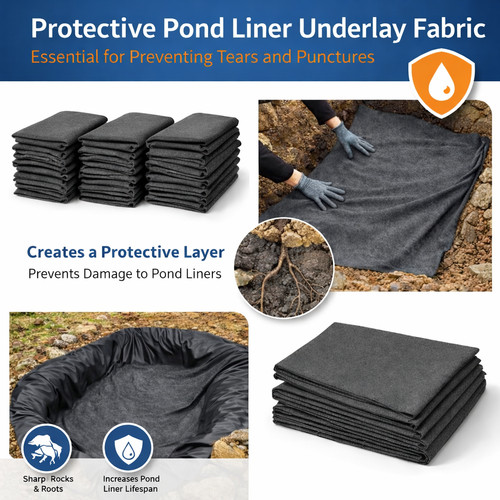 50gsm pond liner underlay - pond,