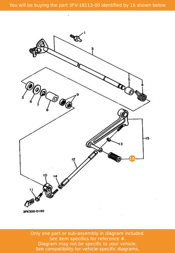 Yamaha cover shift pedal - cover,,