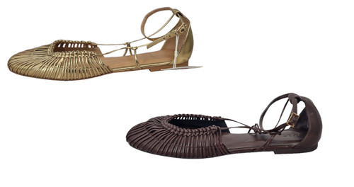 Woven women strappy flat - woven, women's