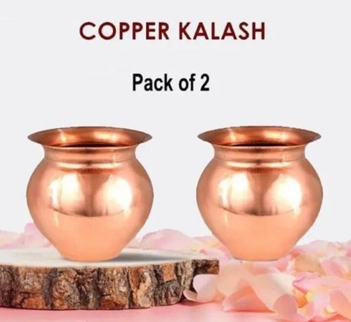 Pure copper small kalash - pure,