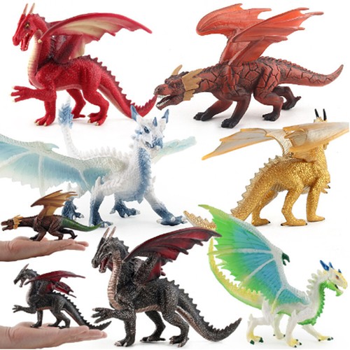 Large fiery dragons figure toy - large,