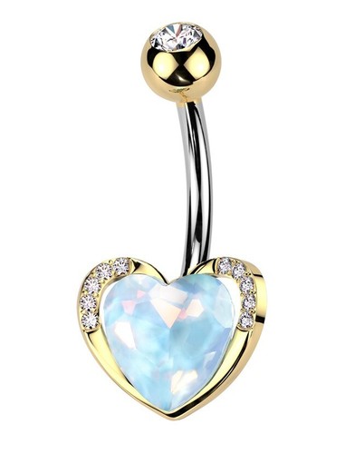 Titanium heart with - titanium, ab