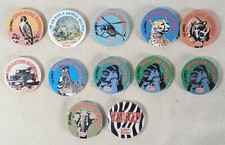 Vintage Collection Of 12 Golden Wonder Badges 11 Operation Survival 1 RSPCA 80's