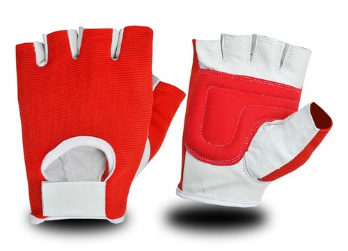 Black red half - black, finger