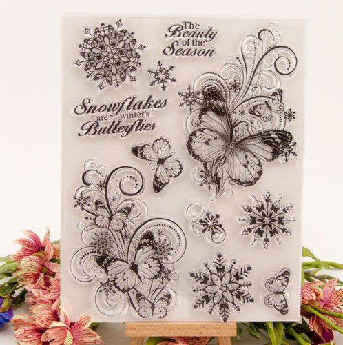 Butterfly snowflake silicone - snowflake,