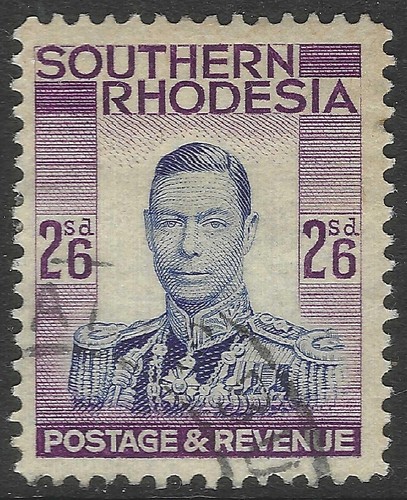 Southern rhodesia 1937 kgvi - southern,