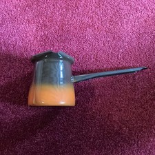 Vintage 1960's Emo Celje Ex Yugoslavia Small  brown Enamel Coffee Pot