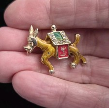 Vintage DONKEY Brooch Pin