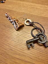 skeleton keys oriental  bovine skeleton pendant netsuke