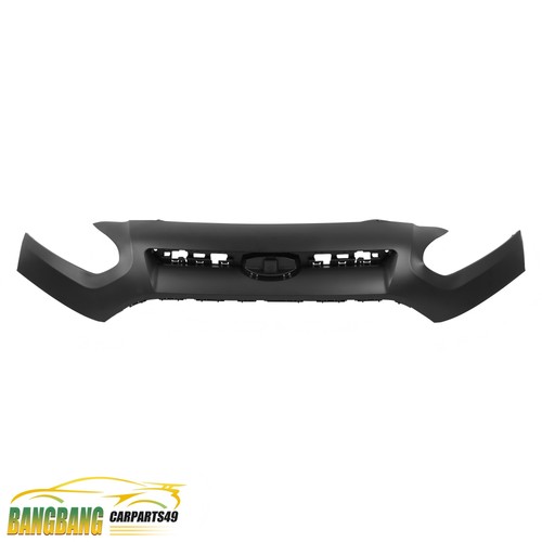 Black front upper bumper cover - front,