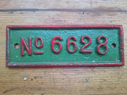 Vintage cast iron - cast, plate